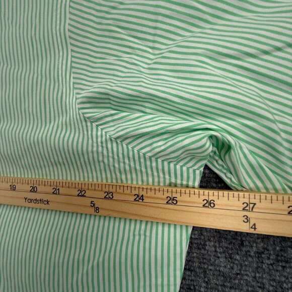 Ralph Lauren Men Button Up Shirt Long Sleeve Green Striped Classic 16.5 34/35 - Picture 6 of 16